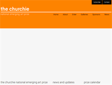 Tablet Screenshot of churchieemergingart.com